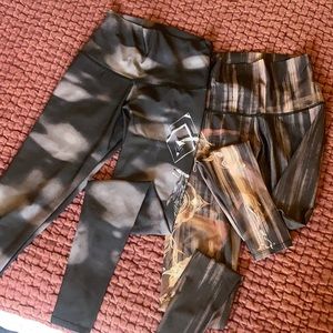 Two pairs of ONZIE leggings